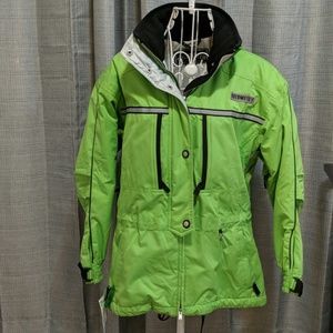 Vintage Obermyer Lime Green Ski Jacket